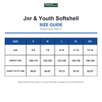 R901JY Result Recycled Jnr & Youth Softshell size guide (R901JY)