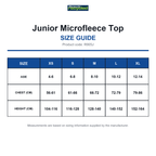 R905J Result Recycled Junior Microfleece Top size guide (R905J)
