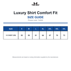 TJ4020 Tee Jays Luxury Shirt Comfort Fit size guide (TJ4020)