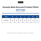 TRA600 Honestly Made Recycled Printable S'Shell size guide (TRA600)
