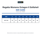 TRA689 Regatta Womens Octagon II Softshell size guide (TRA689)