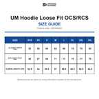 UM3440020 UM Hoodie Loose Fit OCS/RCS size guide (UM3440020)