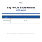 W101S Westford Mill Bag for Life Short Handles size guide (W101S)