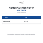 W355 Westford Mill Cotton Cushion Cover size guide (W355)