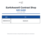 W858 Westford Mill EarthAware® Contrast Shop size guide (W858)