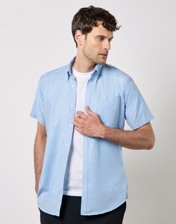 Kustom Kit Mens SS Slim Workwear Shirt