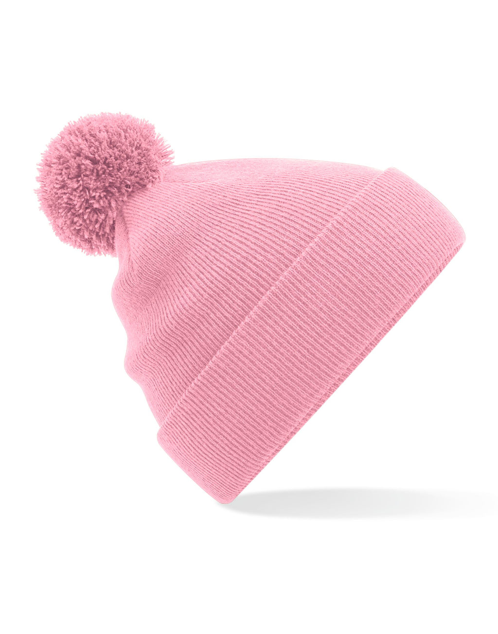 B426 Beechfield Original Pom Pom Beanie - Dusky Pink - B426