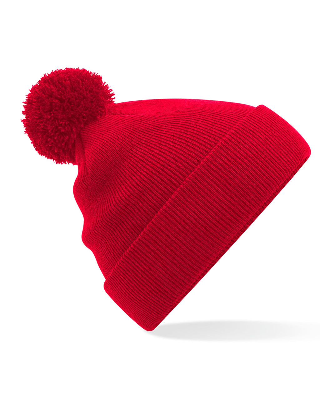 B426 Beechfield Original Pom Pom Beanie - Classic Red - B426