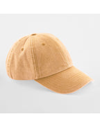 B655 Beechfield Low Profile Vintage Cap - Vintage Mustard - B655