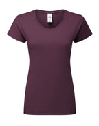 61424 FOTL Ladies Ringspun Premium T - Dark Plum - 61424