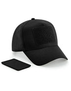 B638 Beechfield Removable Patch Cap - Black - B638