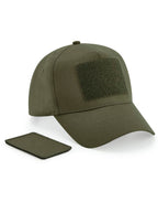 B638 Beechfield Removable Patch Cap - Military Green - B638