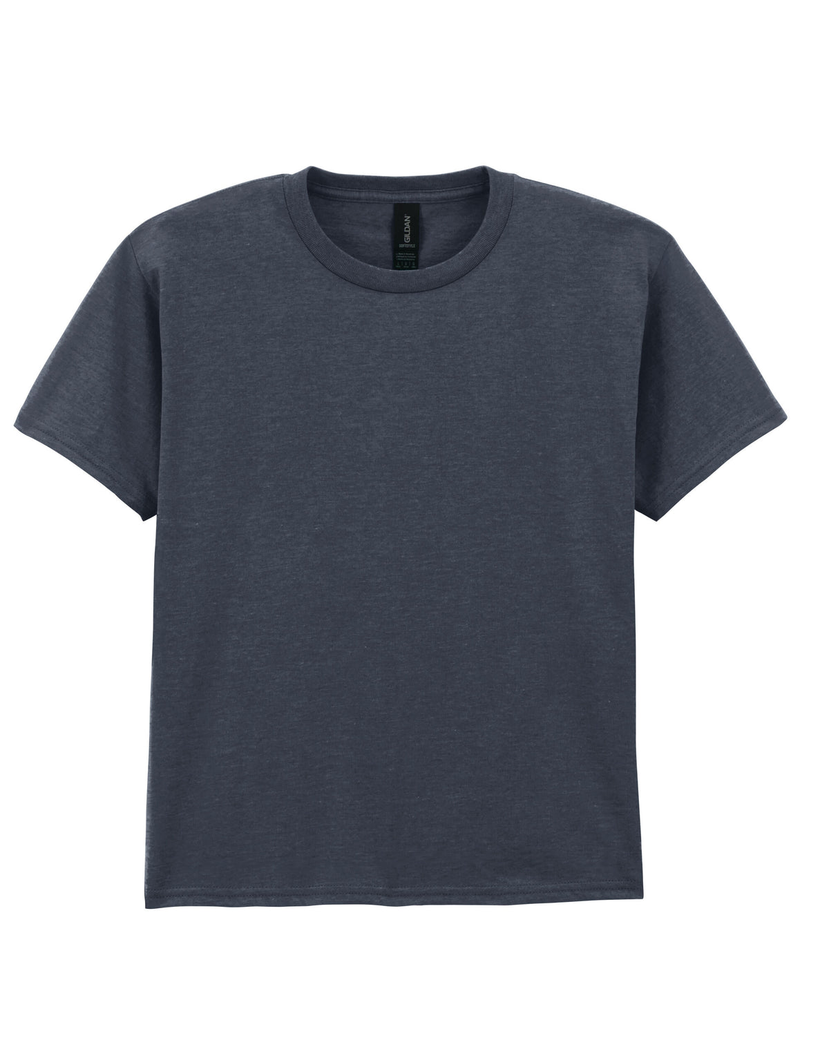 64000B Gildan Softstyle Youth T-Shirt - Dark Heather - 64000B