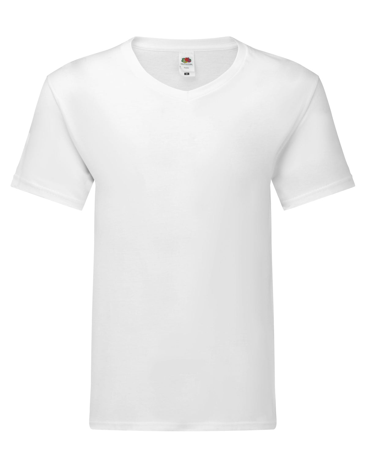61442 FOTL Mens Iconic 150 V-Neck T - White - 61442