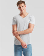 61442 FOTL Mens Iconic 150 V-Neck T - Heather Grey - 61442