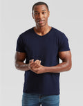 61442 FOTL Mens Iconic 150 V-Neck T - Deep Navy - 61442