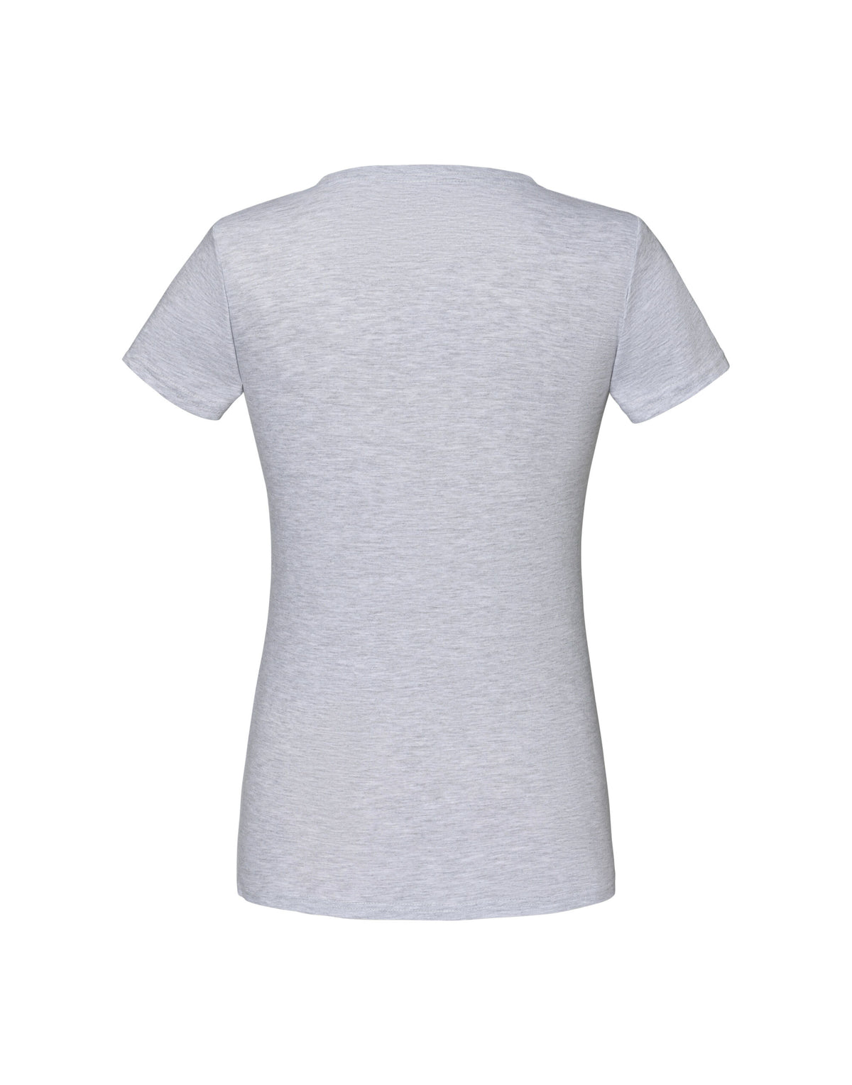 61444 FOTL Ladies Iconic 150 V-Neck T - Heather Grey - 61444
