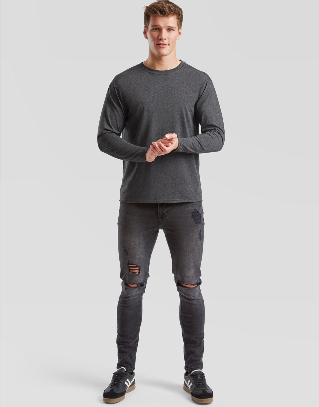61038 FOTL Mens Valueweight Long Sleeve T