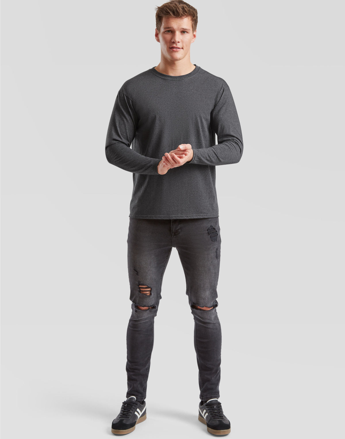 61038 FOTL Mens Valueweight Long Sleeve T