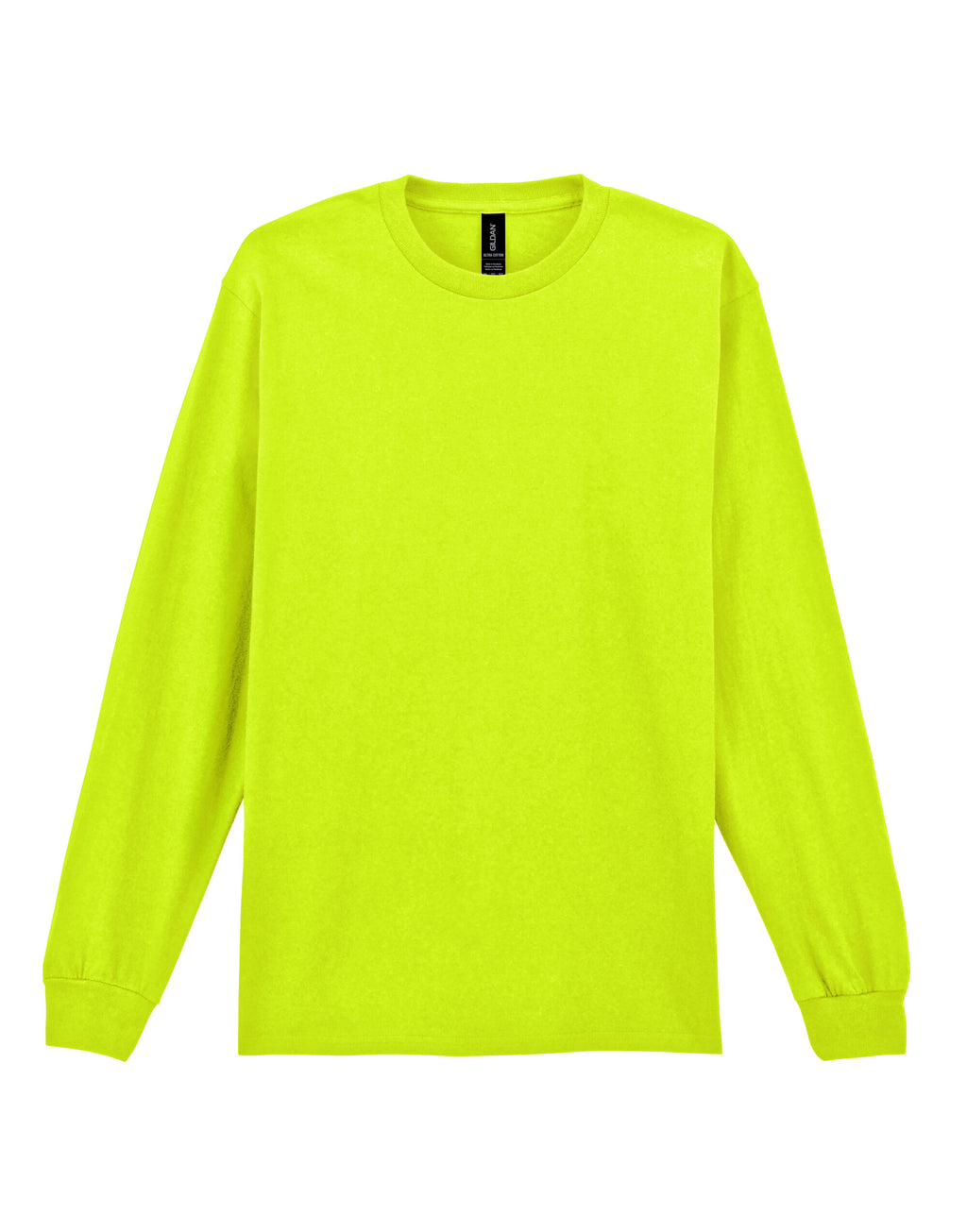 2400 Gildan Ultra Cotton Adult L/Sleeve Tee - Safety Green - 2400