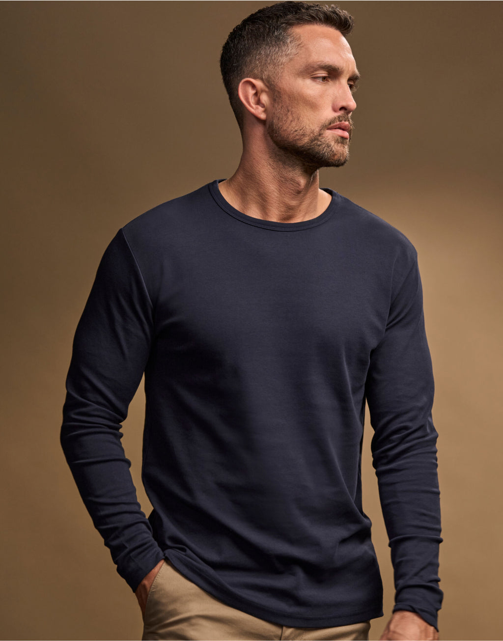 TJ530 Tee Jays Mens Long Sleeve Interlock Tee