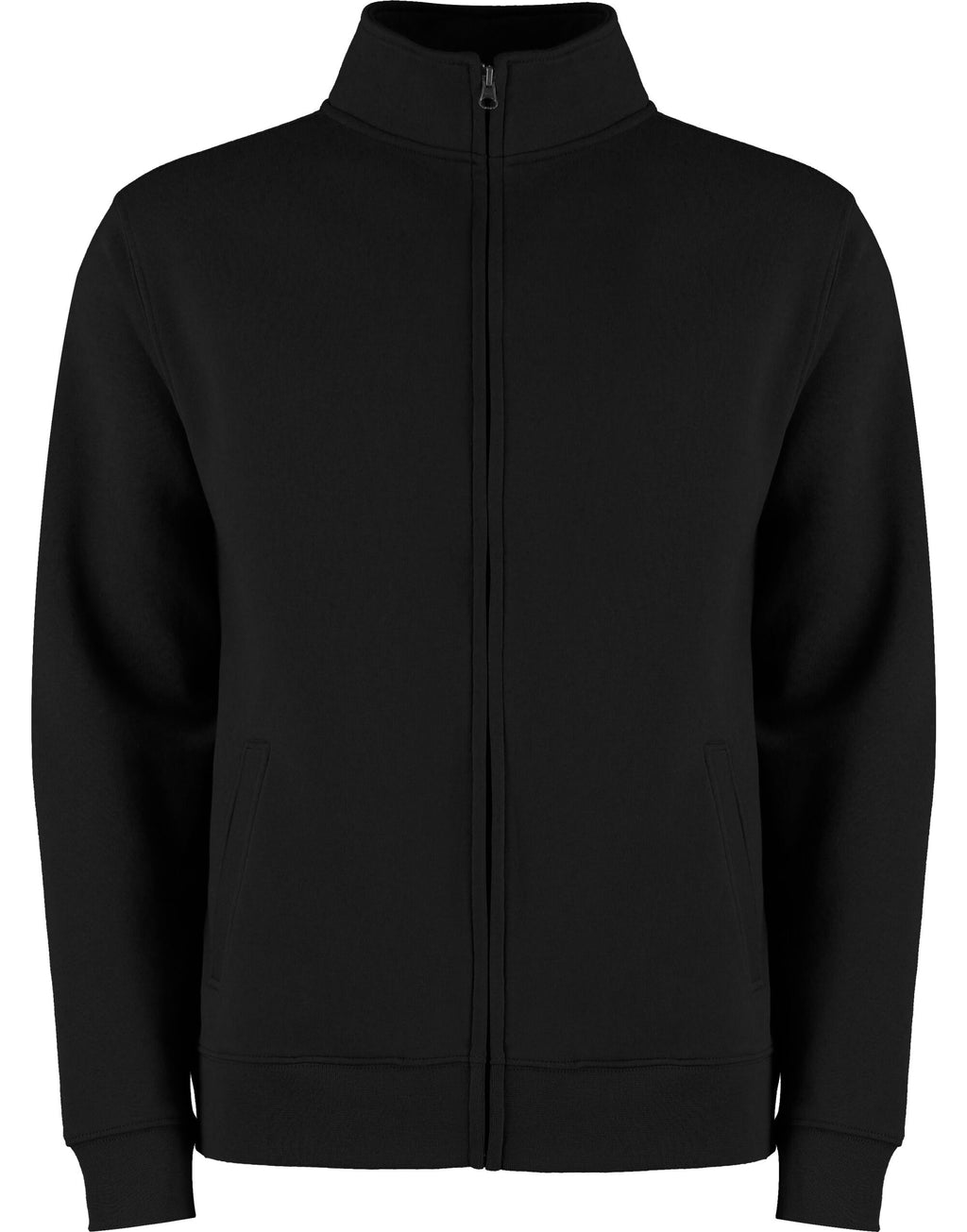 KK334 Kustom Kit Mens Regular Fit Zipped Sweat - Black - KK334