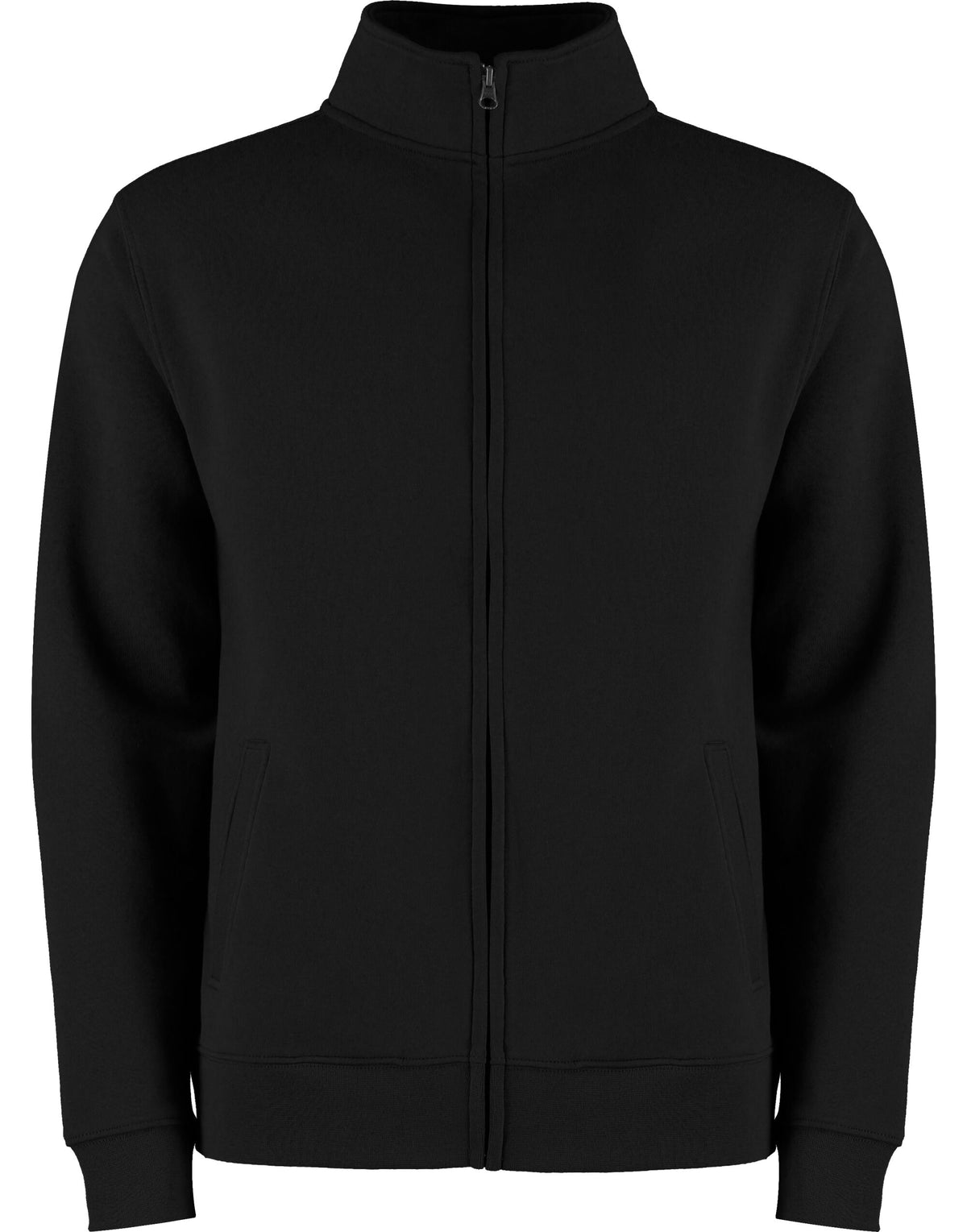 KK334 Kustom Kit Mens Regular Fit Zipped Sweat - Black - KK334