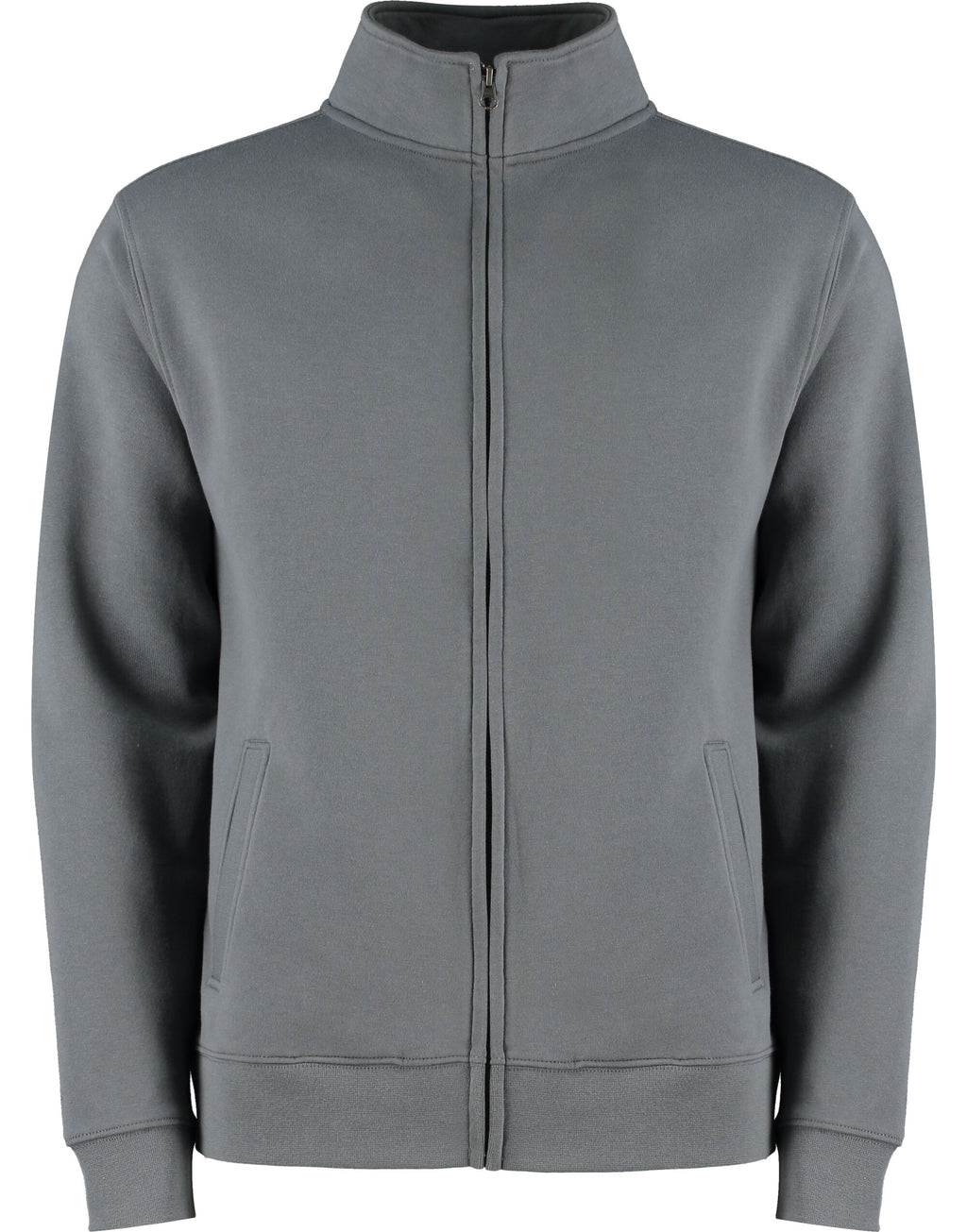 KK334 Kustom Kit Mens Regular Fit Zipped Sweat - Dark Grey - KK334