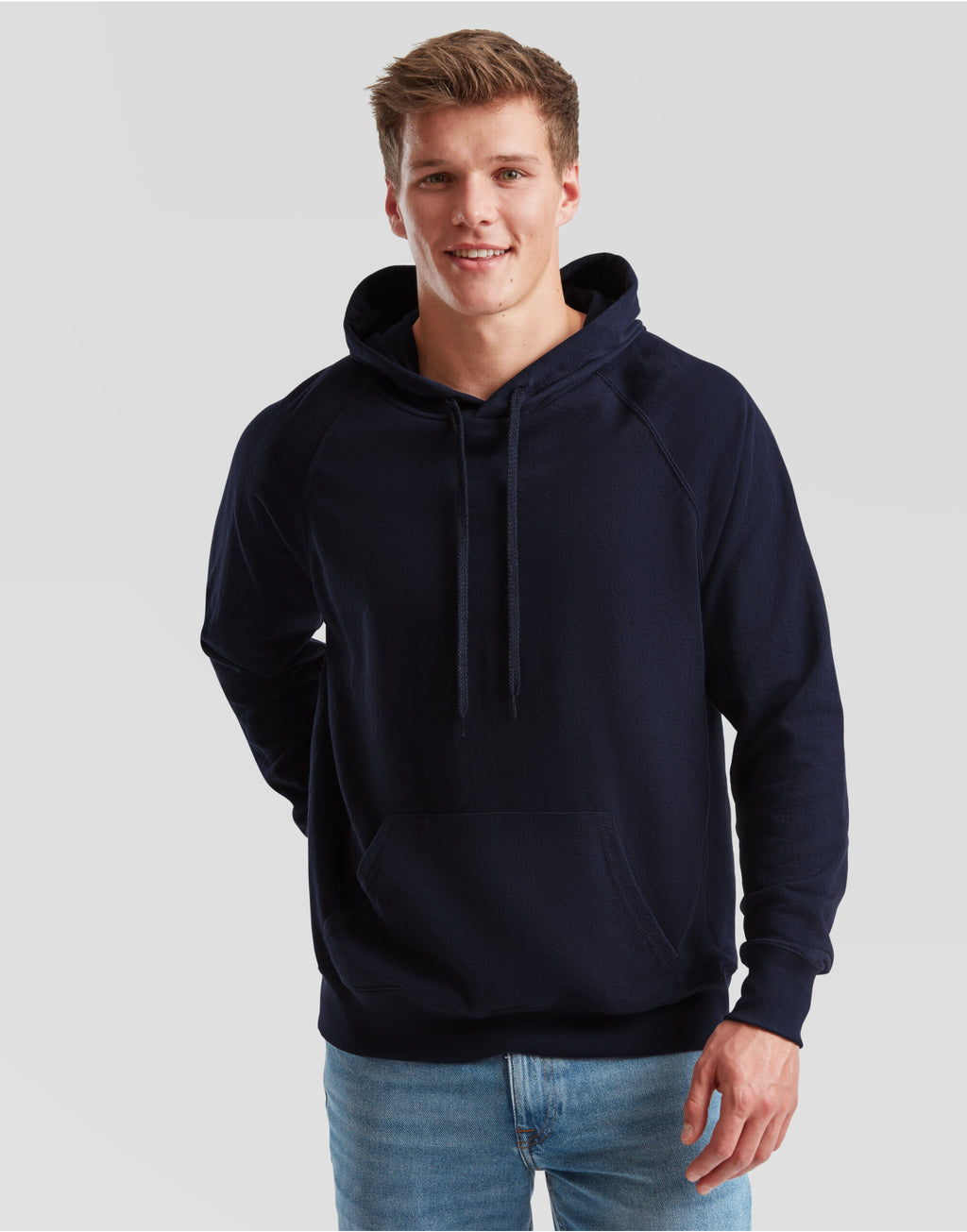 62140 FOTL Men's Lightweight Hooded Sweat - Deep Navy - 62140