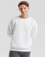 62216 FOTL Mens Classic Raglan Sweat - White - 62216