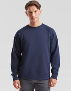 62216 FOTL Mens Classic Raglan Sweat - Navy Blue - 62216