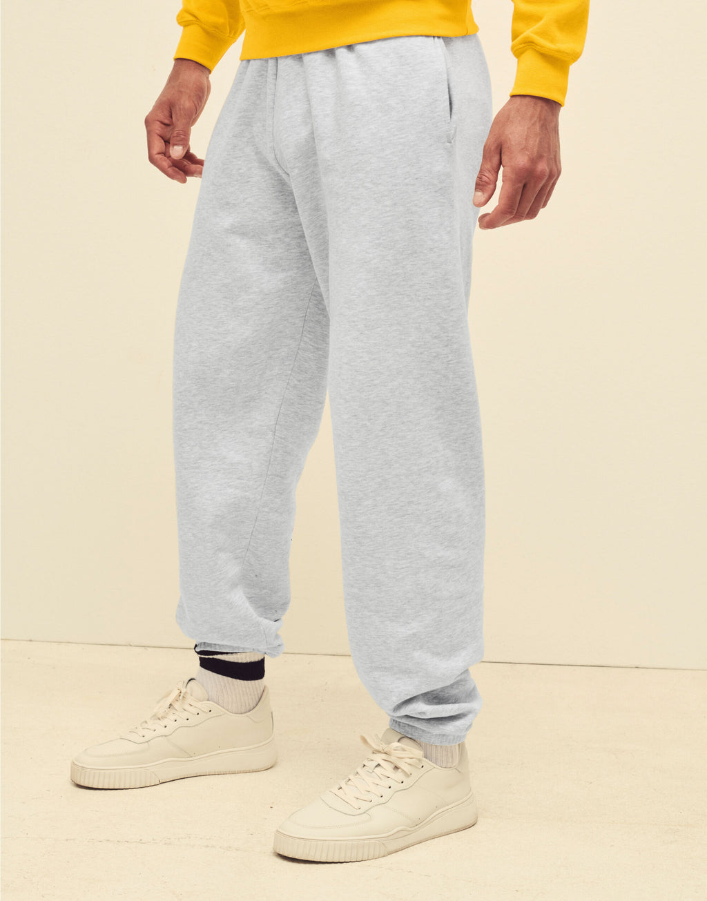 64026 FOTL Mens Classic Elastic Cuff Jog Pants