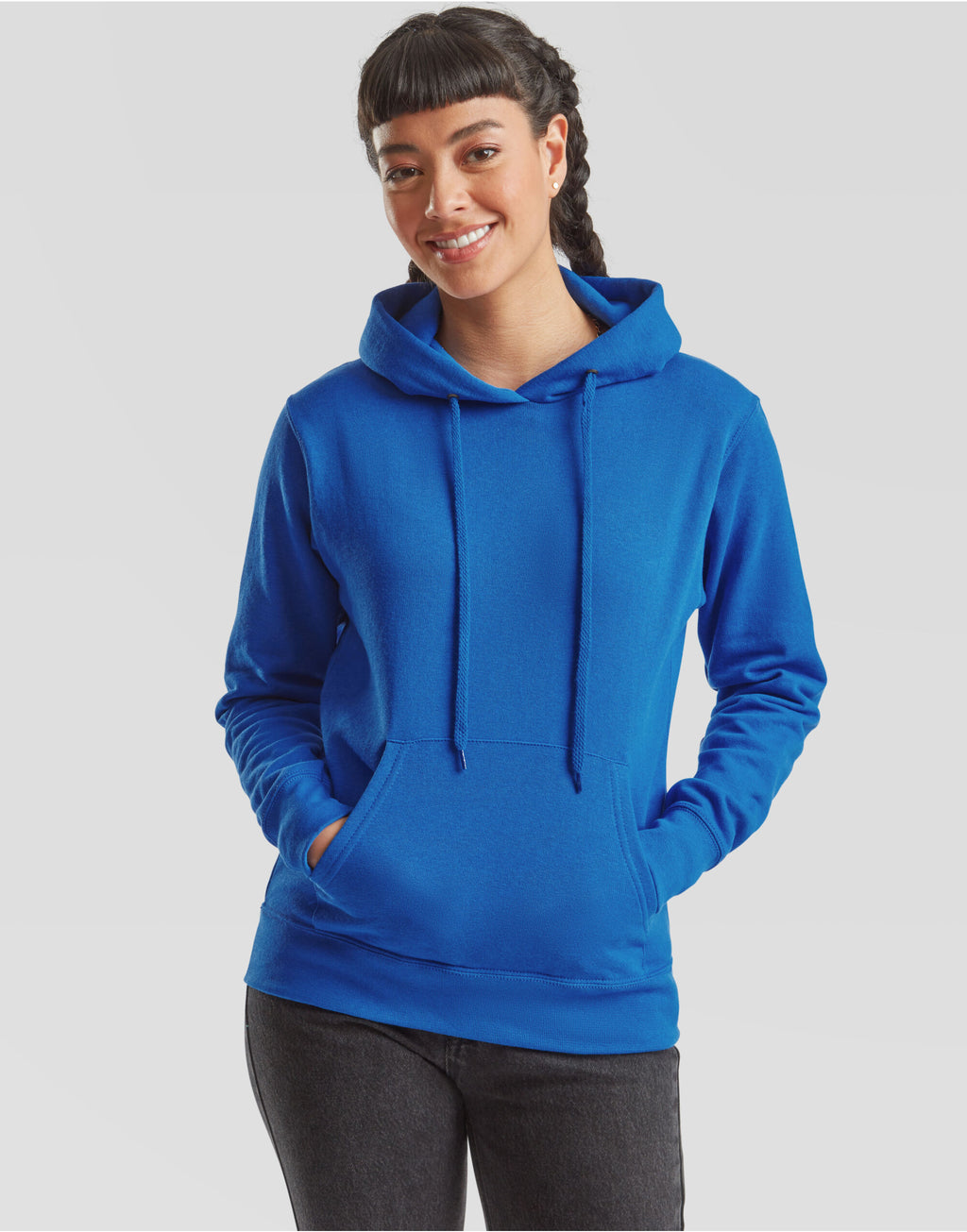 62038 FOTL Ladies Classic Hooded Sweat - Royal - 62038