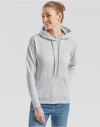 62038 FOTL Ladies Classic Hooded Sweat - Heather Grey - 62038