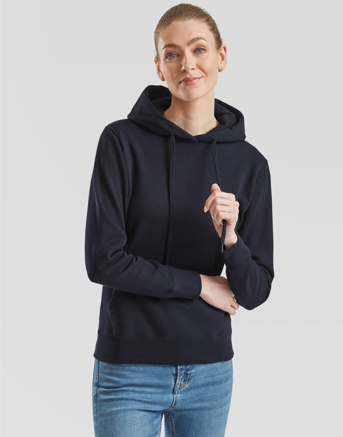 62038 FOTL Ladies Classic Hooded Sweat - Deep Navy - 62038