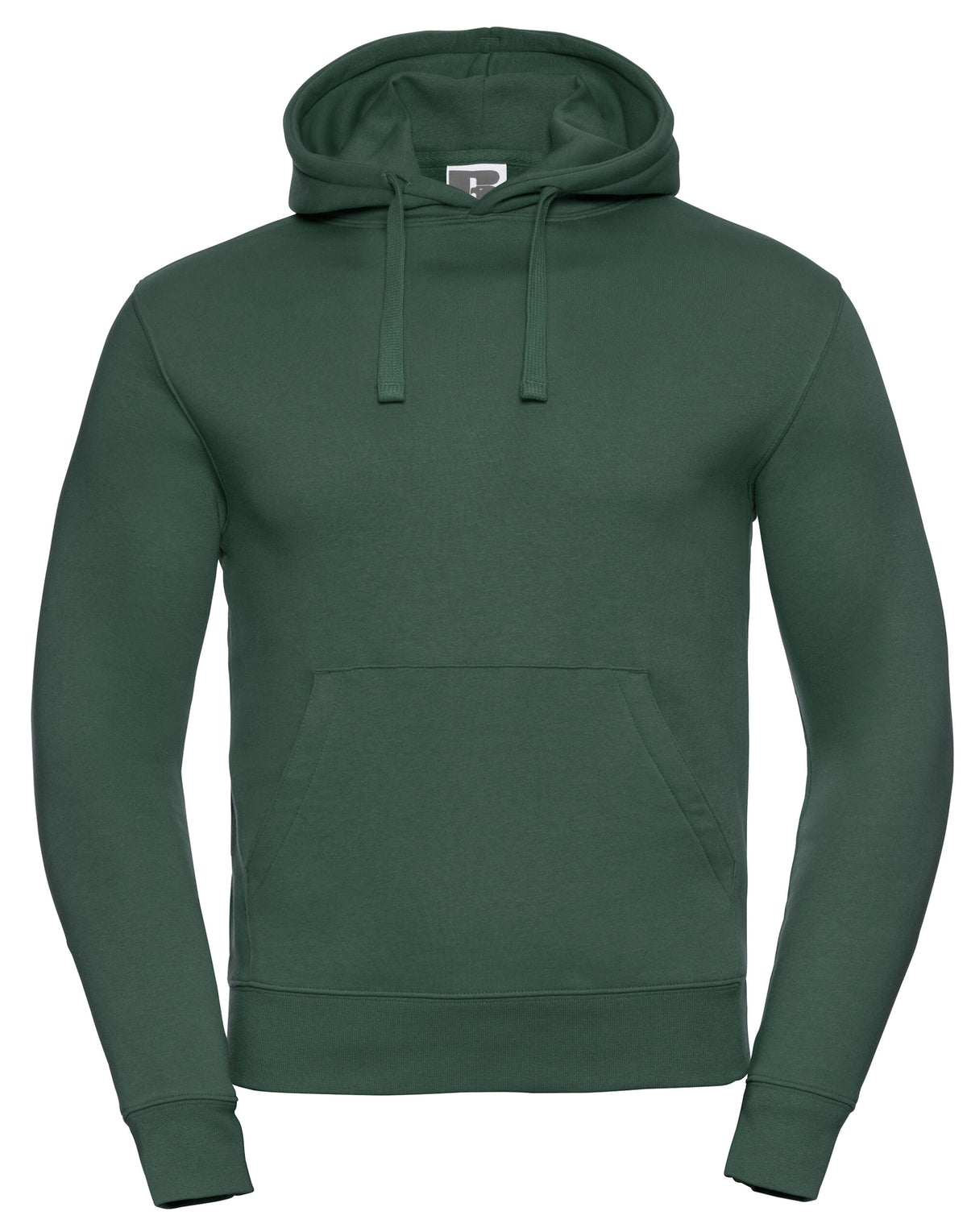 265M Russell Mens Authentic Hooded Sweat - Bottle Green - 265M