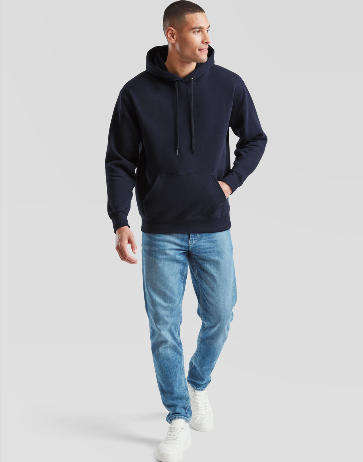 62152 FOTL Mens Premium Hooded Sweat - Deep Navy - 62152