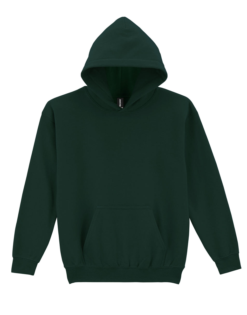 18500B Gildan Heavy Blend Youth Hood Sweatshirt - Forest Green - 18500B