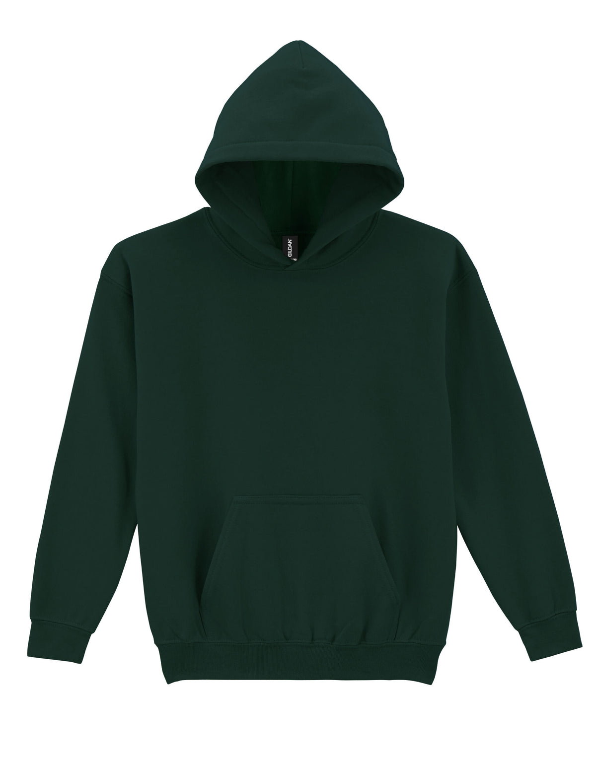 18500B Gildan Heavy Blend Youth Hood Sweatshirt - Forest Green - 18500B
