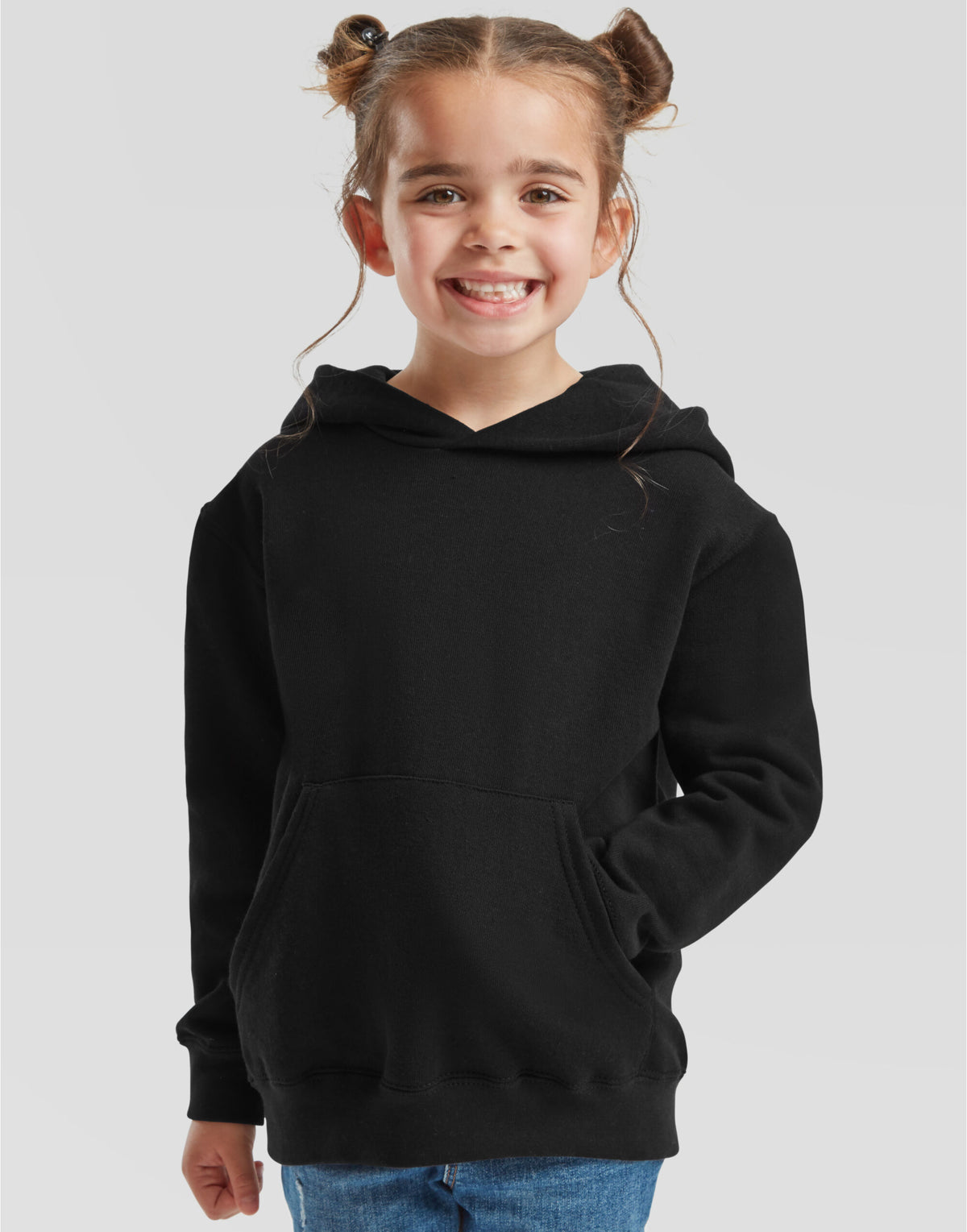 62043 FOTL Kids Classic Hooded Sweat - Black - 62043