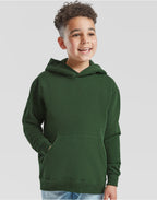 62043 FOTL Kids Classic Hooded Sweat - Bottle Green - 62043