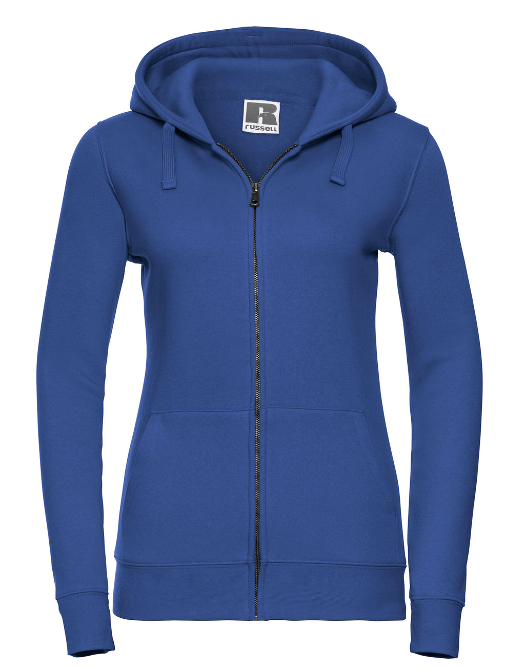 266F Russell Ladies Authentic Zipped Hood Jkt - Bright Royal - 266F