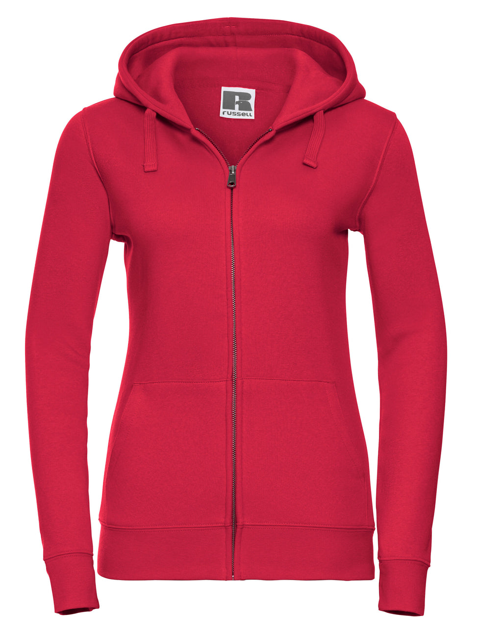 266F Russell Ladies Authentic Zipped Hood Jkt - Classic Red - 266F