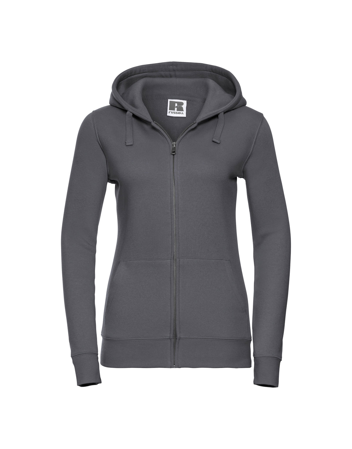 266F Russell Ladies Authentic Zipped Hood Jkt - Convoy Grey - 266F