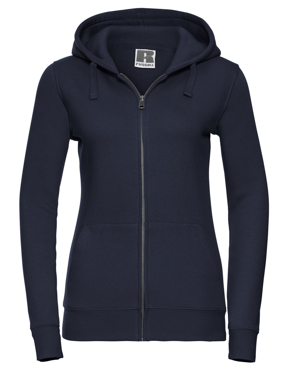 266F Russell Ladies Authentic Zipped Hood Jkt - French Navy - 266F