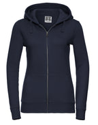 266F Russell Ladies Authentic Zipped Hood Jkt - French Navy - 266F