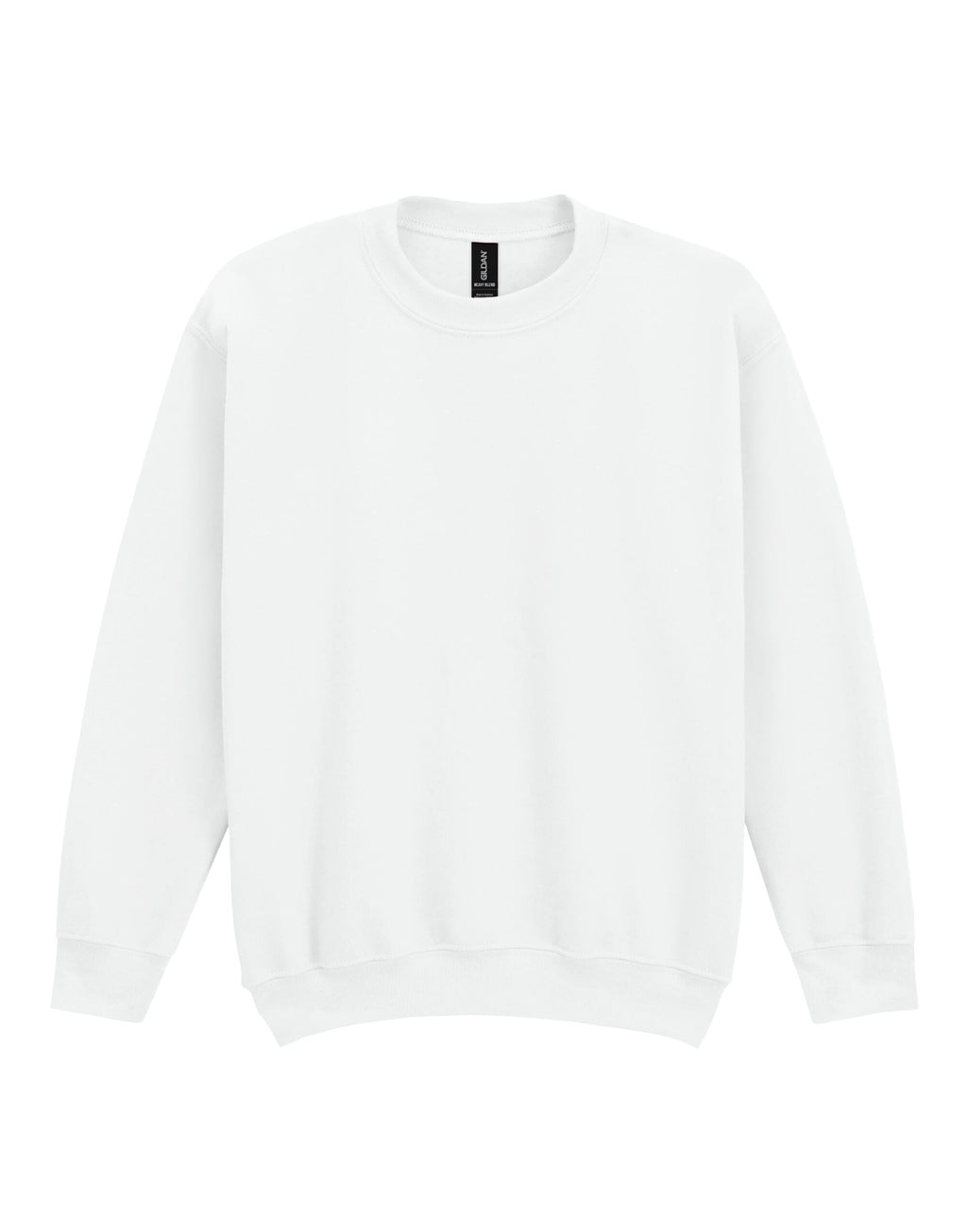 18000B Gildan Heavy Blend Youth Crew Sweatshirt - White - 18000B