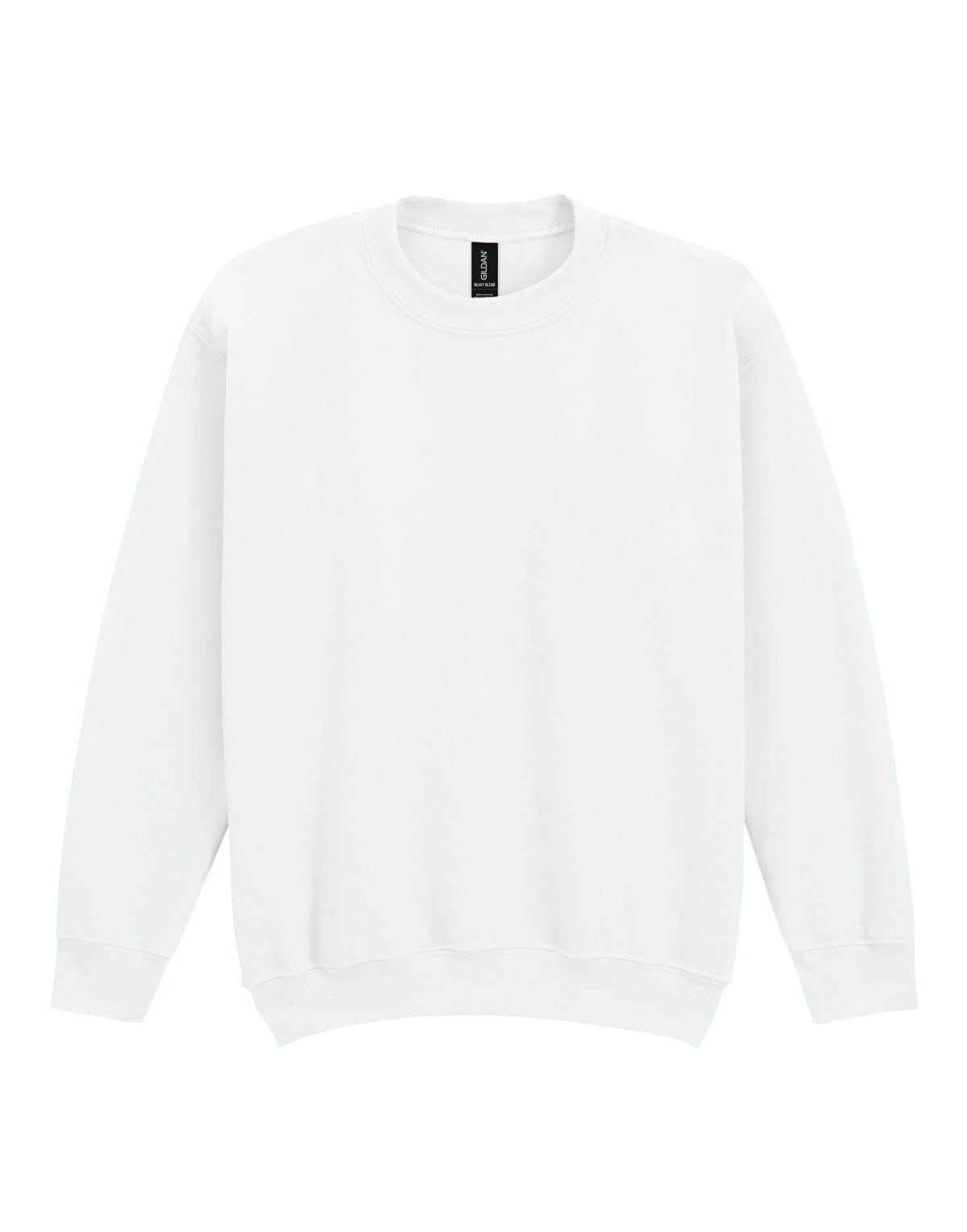 18000B Gildan Heavy Blend Youth Crew Sweatshirt - White - 18000B