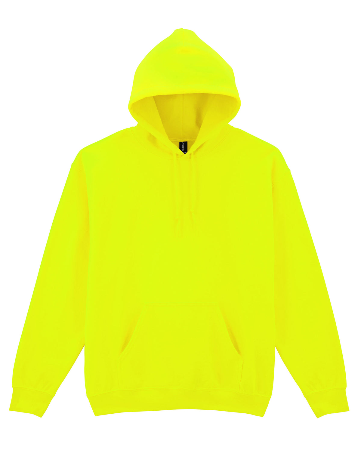 18500 Gildan Heavy Blend Adult Hood Sweatshirt - Safety Green - 18500