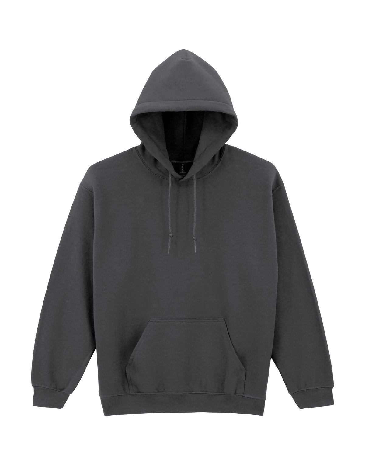 18500 Gildan Heavy Blend Adult Hood Sweatshirt - Fan Charcoal Heather - 18500